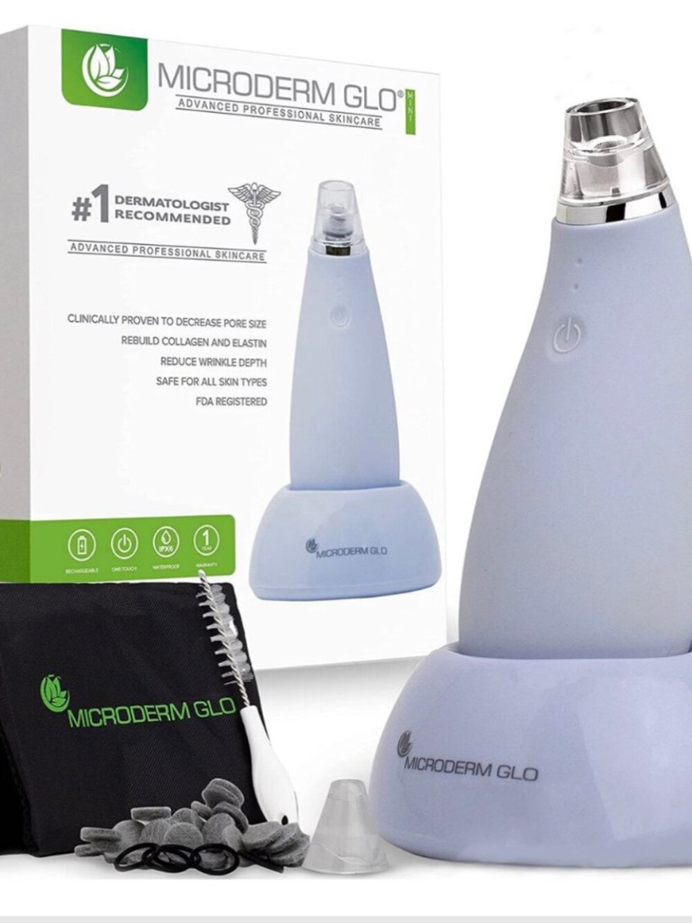Microderm GLO Mini Blackhead Remover Pore Vacuum & Facial Tool